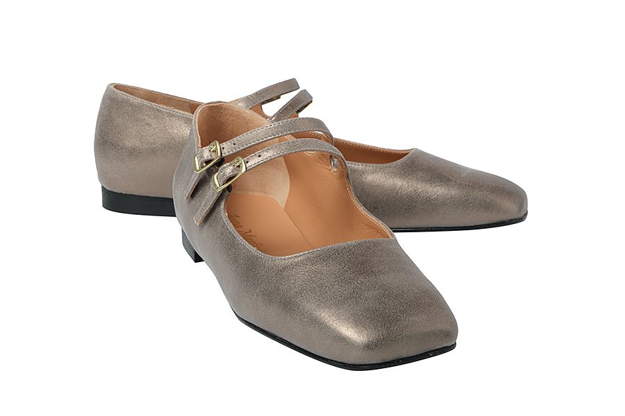 AM BRAMBLE GUN BALLERINAS - Crispins Shoes