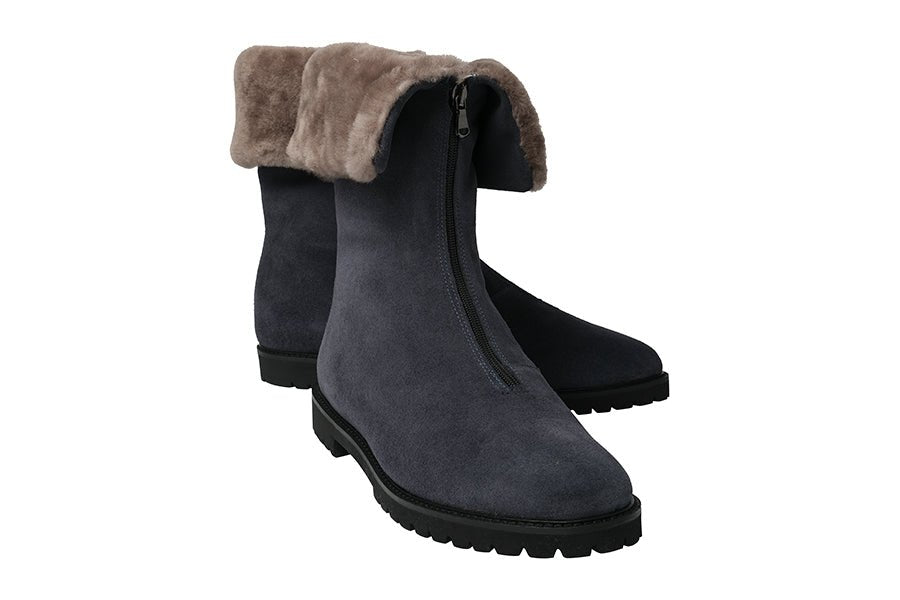 AM CADILLAC NAVY ANKLE BOOTS - Crispins Shoes
