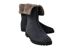 AM CADILLAC NAVY ANKLE BOOTS - Crispins Shoes