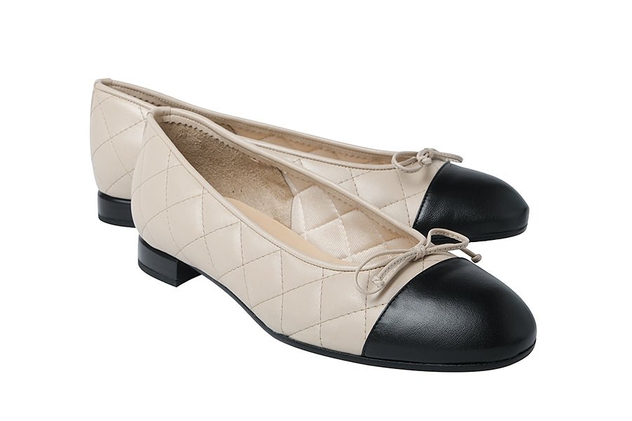 BR NADIYA CREAM BALLERINAS - Crispins Shoes