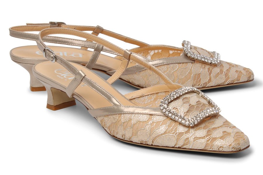 ELA LACEY GOLD - Crispins Shoes