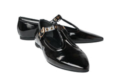 EVA ZORA BLACK BALLERINAS - Crispins Shoes