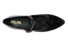 EVA ZORA BLACK BALLERINAS - Crispins Shoes