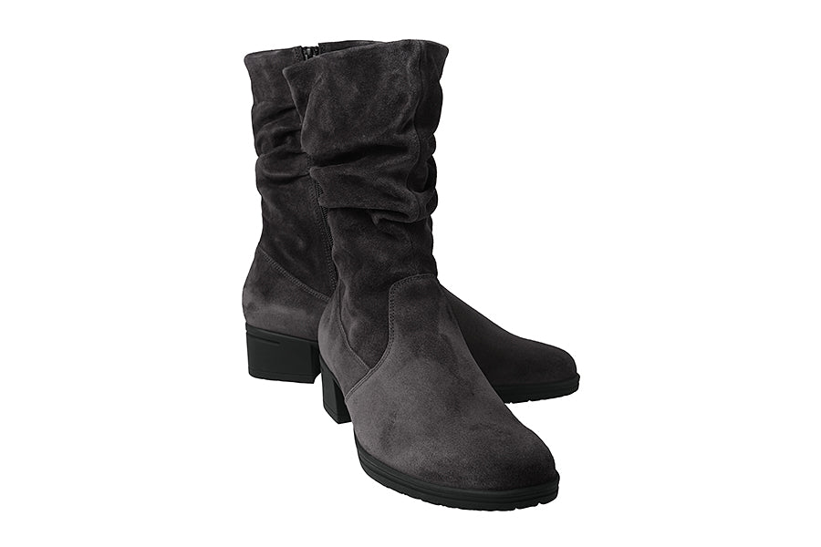 HAR COFFEE GREY ANKLE BOOTS - Crispins Shoes