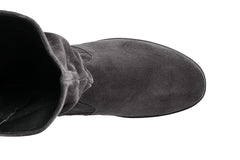 HAR COFFEE GREY ANKLE BOOTS - Crispins Shoes