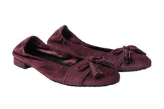 KEN NOELLE BURGNDY BALLERINAS - Crispins Shoes