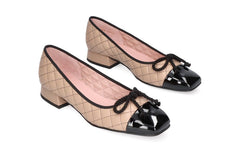 PB MATILDA BEIGE BALLERINAS - Crispins Shoes