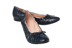 PIE PANDORA NAVY BALLERINAS - Crispins Shoes