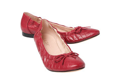 PIE PANDORA RED BALLERINAS - Crispins Shoes