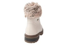REM MIRO' CREAM ANKLE BOOTS - Crispins Shoes