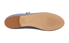 AM PIVOT BLUE BALLERINAS - Crispins Shoes