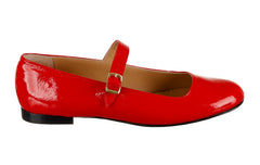 AM PIVOT RED BALLERINAS - Crispins Shoes