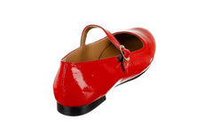 AM PIVOT RED BALLERINAS - Crispins Shoes