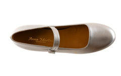 AM PIVOT SILVER BALLERINAS - Crispins Shoes