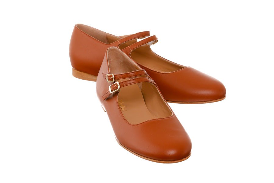 AM SUNNY TAN BALLERINAS - Crispins Shoes