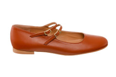 AM SUNNY TAN BALLERINAS - Crispins Shoes