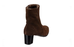 BR FLEECE BROWN ANKLE BOOTS - Crispins Shoes