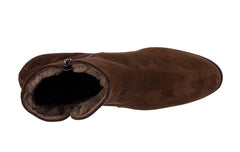 BR FLEECE BROWN ANKLE BOOTS - Crispins Shoes