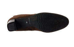 BR FLEECE BROWN ANKLE BOOTS - Crispins Shoes