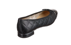 BR NADIYA BLACK BALLERINAS - Crispins Shoes