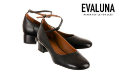 EVA RUBY BLACK BALLERINAS - Crispins Shoes