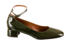EVA RUBY GREEN BALLERINAS - Crispins Shoes