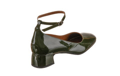 EVA RUBY GREEN BALLERINAS - Crispins Shoes