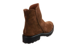 EVA SIMPLE BROWN ANKLE BOOTS - Crispins Shoes