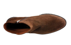 EVA SIMPLE BROWN ANKLE BOOTS - Crispins Shoes