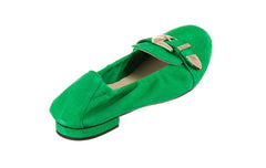KEN KALO GREEN BALLERINAS - Crispins Shoes