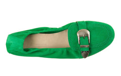 KEN KALO GREEN BALLERINAS - Crispins Shoes