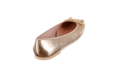 PB LYCHEE GOLD BALLERINAS - Crispins Shoes
