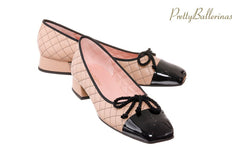 PB MATILDA BEIGE BALLERINAS - Crispins Shoes