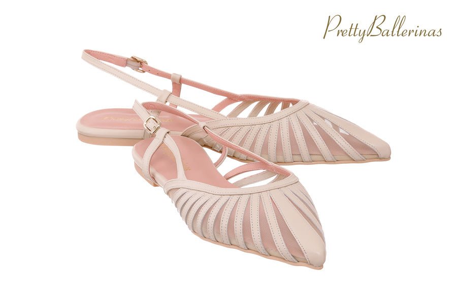 PB THEA CREAM BALLERINAS - Crispins Shoes