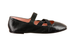 PB ZARA BLACK BALLERINAS - Crispins Shoes