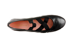 PB ZARA BLACK BALLERINAS - Crispins Shoes