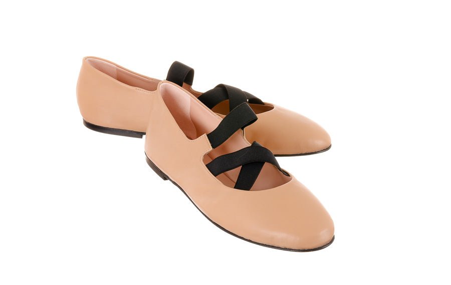 PB ZARA NUDE BALLERINAS - Crispins Shoes