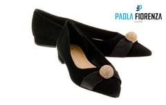 PF MARS BLACK BALLERINAS - Crispins Shoes