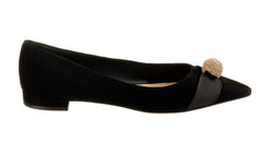 PF MARS BLACK BALLERINAS - Crispins Shoes