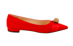 PF MARS RED BALLERINAS - Crispins Shoes
