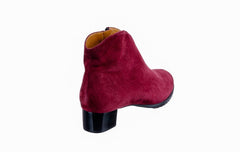 VIA KNOX BURGUNDY ANKLE BOOTS - Crispins Shoes