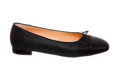 VIA TOSCA BLACK BALLERINAS - Crispins Shoes