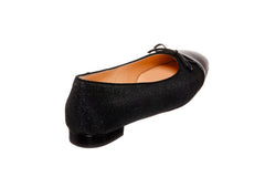 VIA TOSCA BLACK BALLERINAS - Crispins Shoes