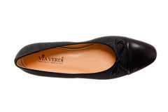 VIA TOSCA BLACK BALLERINAS - Crispins Shoes