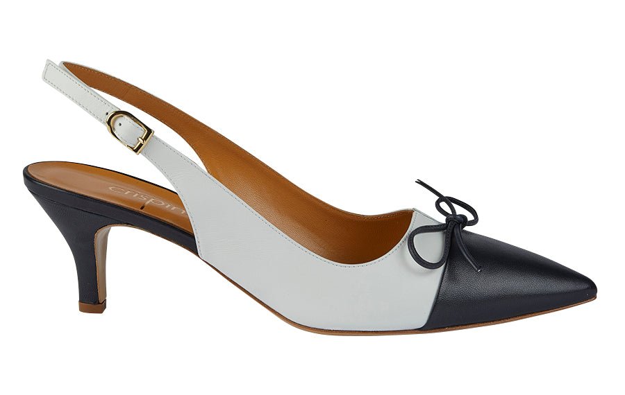 Mdf Creme Navy - Crispins Shoes