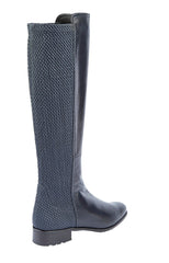 Mdf Shake Navy Leath - Crispins Shoes