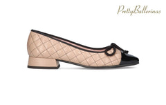PB MATILDA BEIGE BALLERINAS - Crispins Shoes