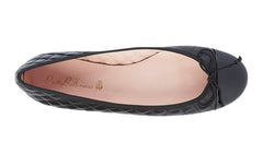 PB QUILT(2) BLACK BALLERINAS - Crispins Shoes