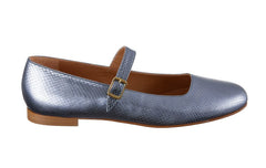 AM PIVOT BLUE BALLERINAS - Crispins Shoes
