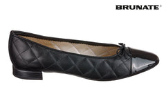BR NADIYA BLACK BALLERINAS - Crispins Shoes